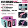 Legs and Butt Exercise Bands Set Booty Hip Bands Wide