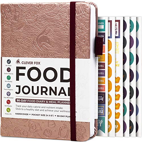 Clever Fox Food Journal Pocket Size - Daily Food Diary