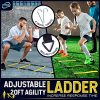 Invincible Fitness 20ft. Agility Ladder Set - Includes 10 Cones