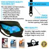 Agility Ladder and Cones for Soccer, Football, Sports, Exercise, Workout
