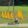 OTTO Adjustable Hurdle Cone Set - Sports Cones for Agility Training