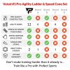 Agility Ladder and Cones with 12 Disc Cone