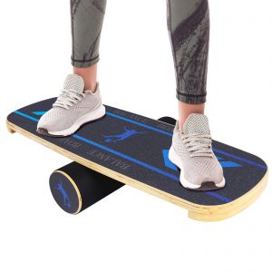 TOPKIN Balance Board, Wooden Balance Board Trainer with Roller