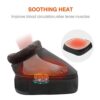 2-in-1 Shiatsu Foot and Back Massager Cordless Neck Massager