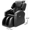 Ultimate Relaxation Awaits: Forever Rest Full Body Zero Gravity Electric Massage Chair with Foot Rolling and Built-in Heat - Unwind in Black Luxury