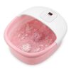 Foot Spa Bath Massager with Heat Bubbles Vibration and 14 Massage Rollers