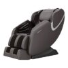 Brown Shiatsu Massage Recliner with 6 Intelligent Modes and Bluetooth Speaker for Full Body Relaxation.