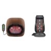 Snailax Full Back Massager Foot Warmer Bundle -Shiatsu Massage