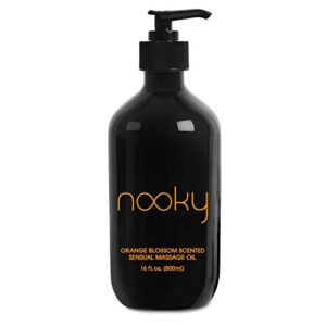 Nooky Orange Blossom Massage Oil. With Jojoba and Essential Oils.