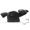Ultimate Relaxation Awaits: Forever Rest Full Body Zero Gravity Electric Massage Chair with Foot Rolling and Built-in Heat - Unwind in Black Luxury