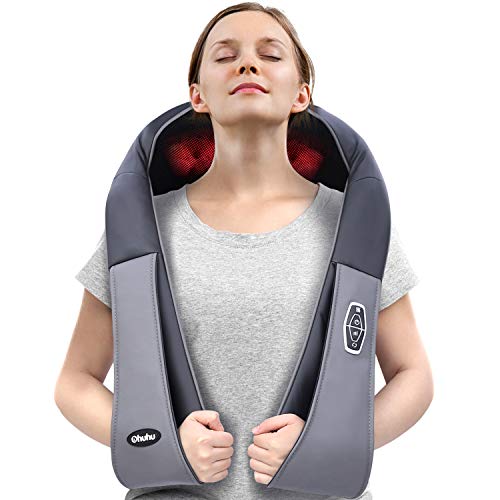 Cordless Rechargeable Shiatsu Back and Neck Massager with Heat