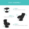 Relax and Recline in Style with the Electric Massage Recliner Chair and Ottoman Set! 🪑✨