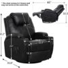 Esright Massage Recliner Chair Heated PU Leather