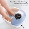 Foot Spa Bath Massager with Heat Bubbles Vibration 3 in 1 Function