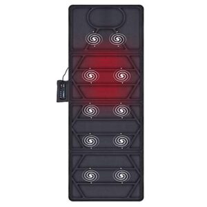 Snailax Massage Mat with Heat - 10 Motors Vibrating Massage