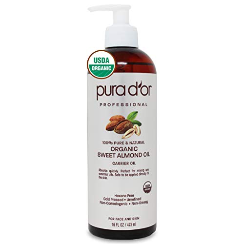 Organic Sweet Almond Massages Oil Skin & Face