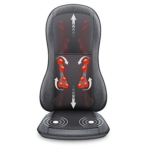 Comfier Full Back Massager with Heat -2D/3D Shiatsu Massage Seat