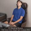 Vibrating-Back-Massager with Heat Seat Massager Cushion