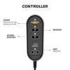 Snailax 2-in-1 Shiatsu Foot Massager Warmer