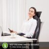 SNAILAX Shiatsu Back Massager with Heat - Gel Massage Nodes