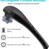 Cordless Handheld Back Massager, Rechargeable Electric Percussion Massage