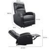 Homall Recliner Chair Padded PU Leather Home Theater
