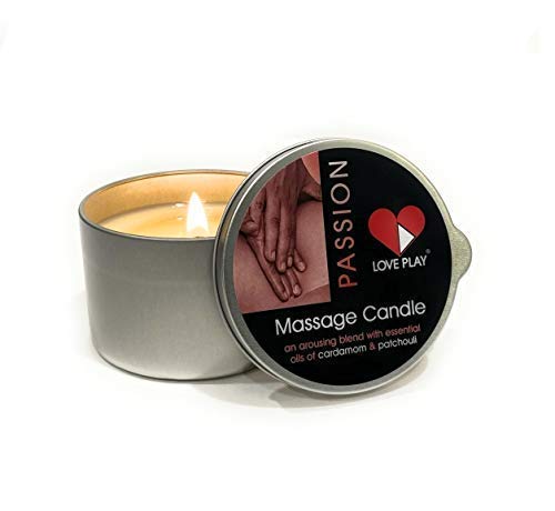 LOVE PLAY Passion Massage Candle - Moisturizing Body Oil