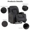 Massage Recliner Chair with Heat 360 Degree