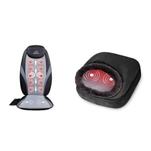 Snailax Shiatsu Massage Cushion 3-in-1 Foot Warmer Bundle