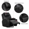 Esright Massage Recliner Chair Heated PU Leather
