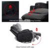 Esright Massage Recliner Chair Heated PU Leather