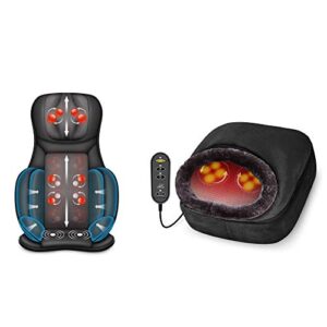 Snailax Shiatsu Air Compression Back Massager Foot Massager Bundle