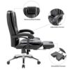MELLCOM Massage Office Chair Ergonomic Computer Chair