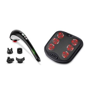 Snailax Cordless Handheld Back Massager, 2-in-1 Shiatsu Foot