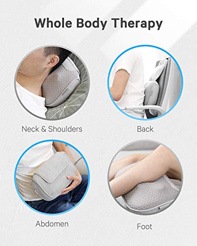 Naipo Shiatsu Massager Back and Neck Massage Pillow with Heat Best ...