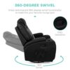 Relax in Style with the Executive Faux Leather Massage Recliner Chair – Adjustable Heat & Vibration