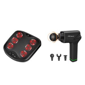 2-in-1 Shiatsu Foot and Back Massager with Massage Gun Bundle