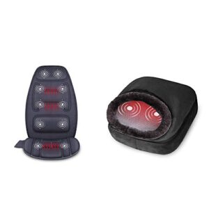 Snailax Massage Seat Cushion with Heat - Extra Memory Foam