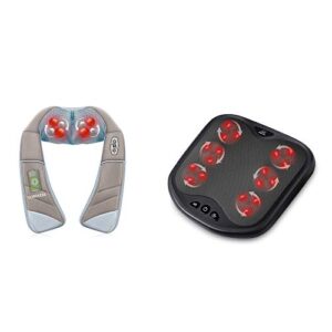 Snailax 2-in-1 Shiatsu Foot Massager Neck Massager Bundle