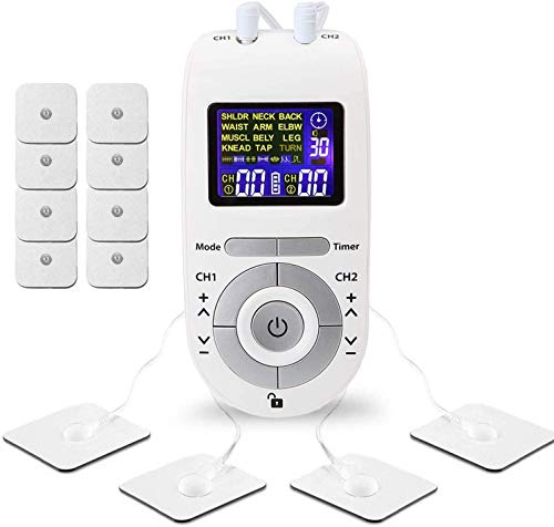 Tens Unit Muscle Stimulator with 12 Modes 8 Pads