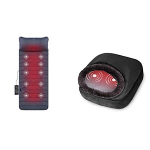 Massage Mat 3-in-1 Foot Warmer Bundle Neck, Back, Waist, Legs Pain