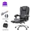 MELLCOM Massage Office Chair Ergonomic Computer Chair