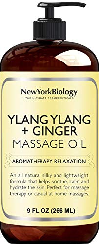 New York Biology Ylang Ylang and Ginger Massage Oil