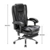 MELLCOM Massage Office Chair Ergonomic Computer Chair