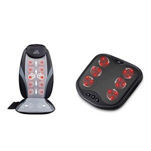 Shiatsu Massage Cushion with Heat with Foot Massager Bundle