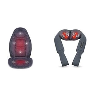 SNAILAX Vibration Massage Seat Cushion Neck Massager Bundle
