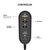 Snailax 2-in-1 Shiatsu Foot and Back Massager with Heat