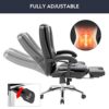 MELLCOM Massage Office Chair Ergonomic Computer Chair