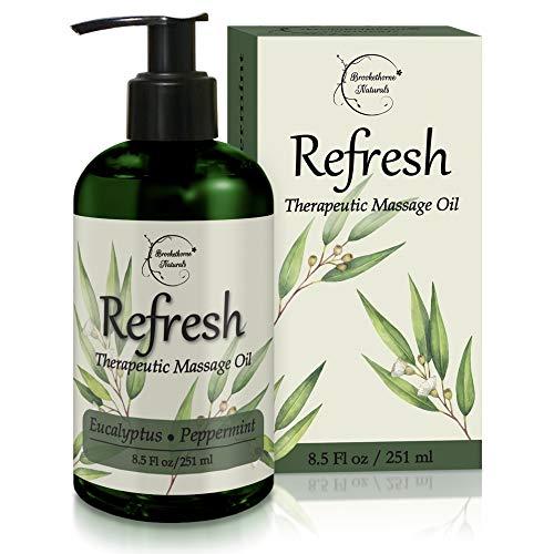 Refresh Massage Oil with Eucalyptus, Peppermint Essential Oils