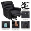 Esright Power Lift Recliner Chair for Elderly, Faux Leather